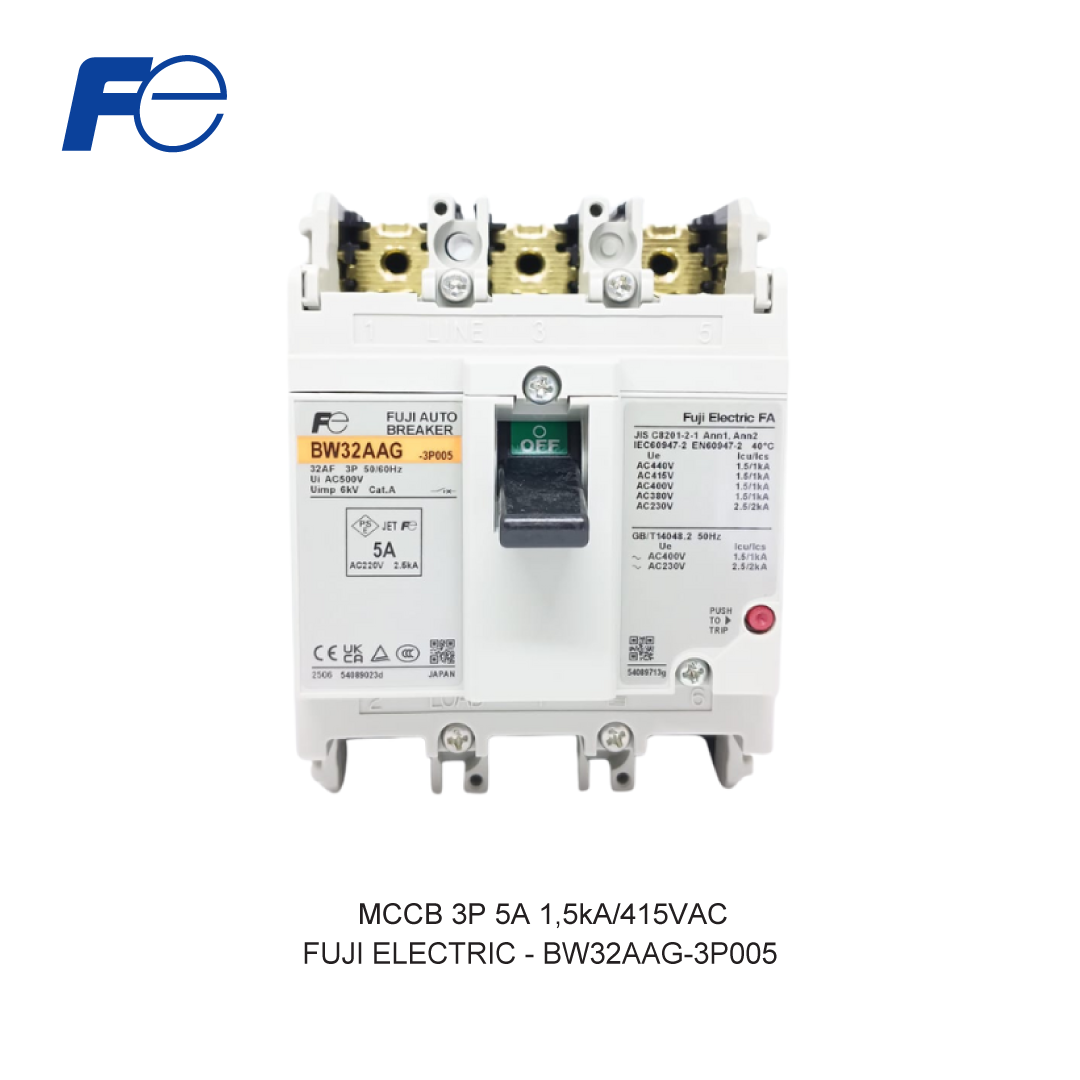 MCCB 3P 5A 1,5kA/415VAC