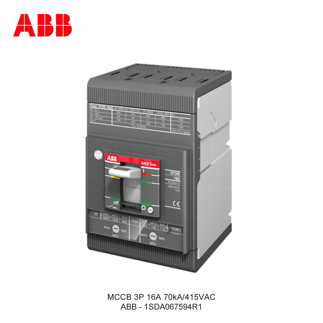 MCCB 3P 16A 70kA/415VAC