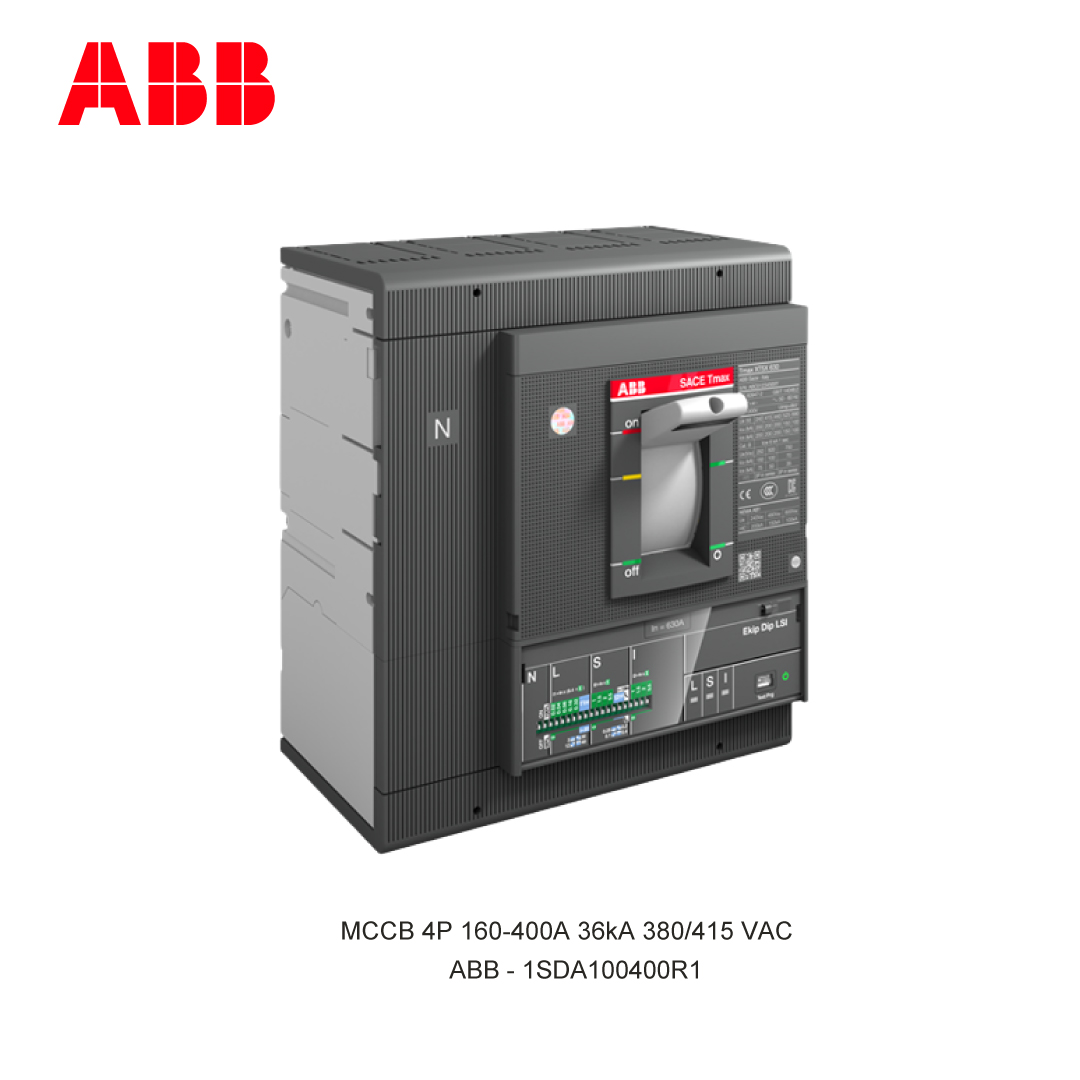 MCCB 4P 160-400A 36kA 380/415 VAC