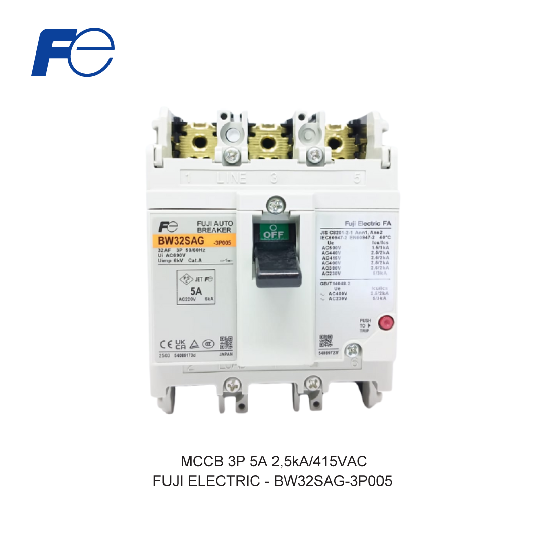 MCCB 3P 5A 2,5kA/415VAC