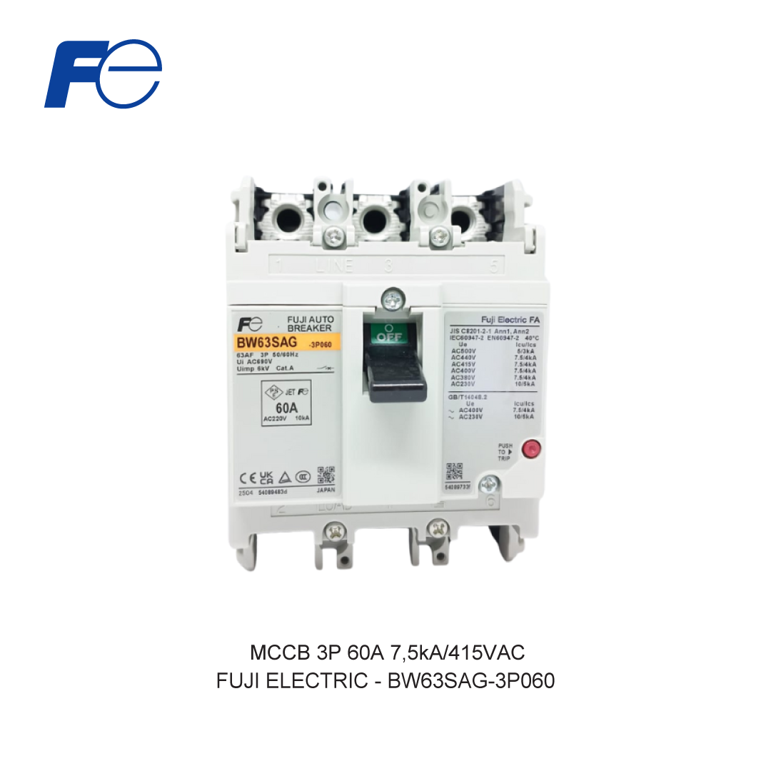 MCCB 3P 60A 7,5kA/415VAC
