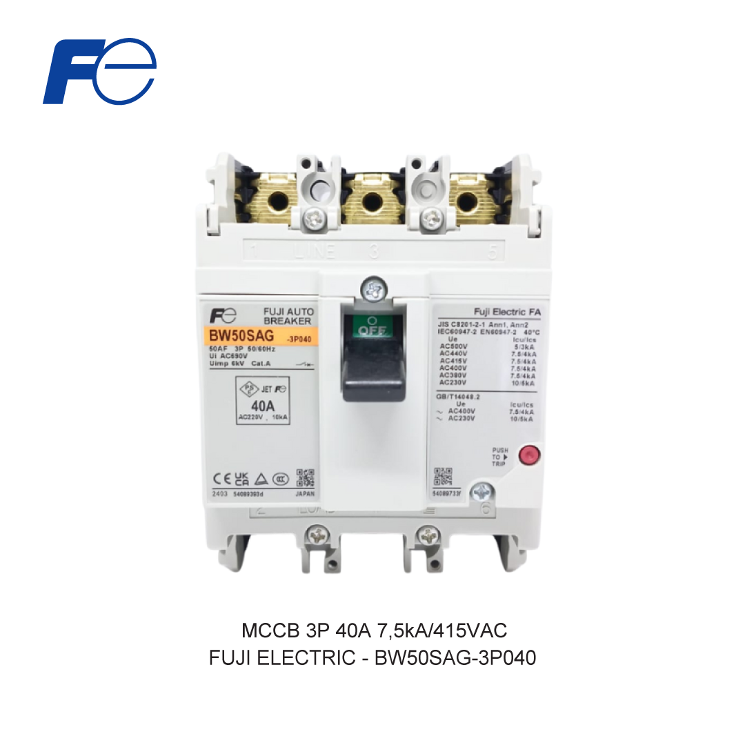 MCCB 3P 40A 7,5kA/415VAC