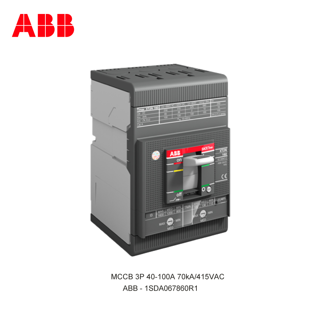MCCB 3P 40-100A 70kA/415VAC