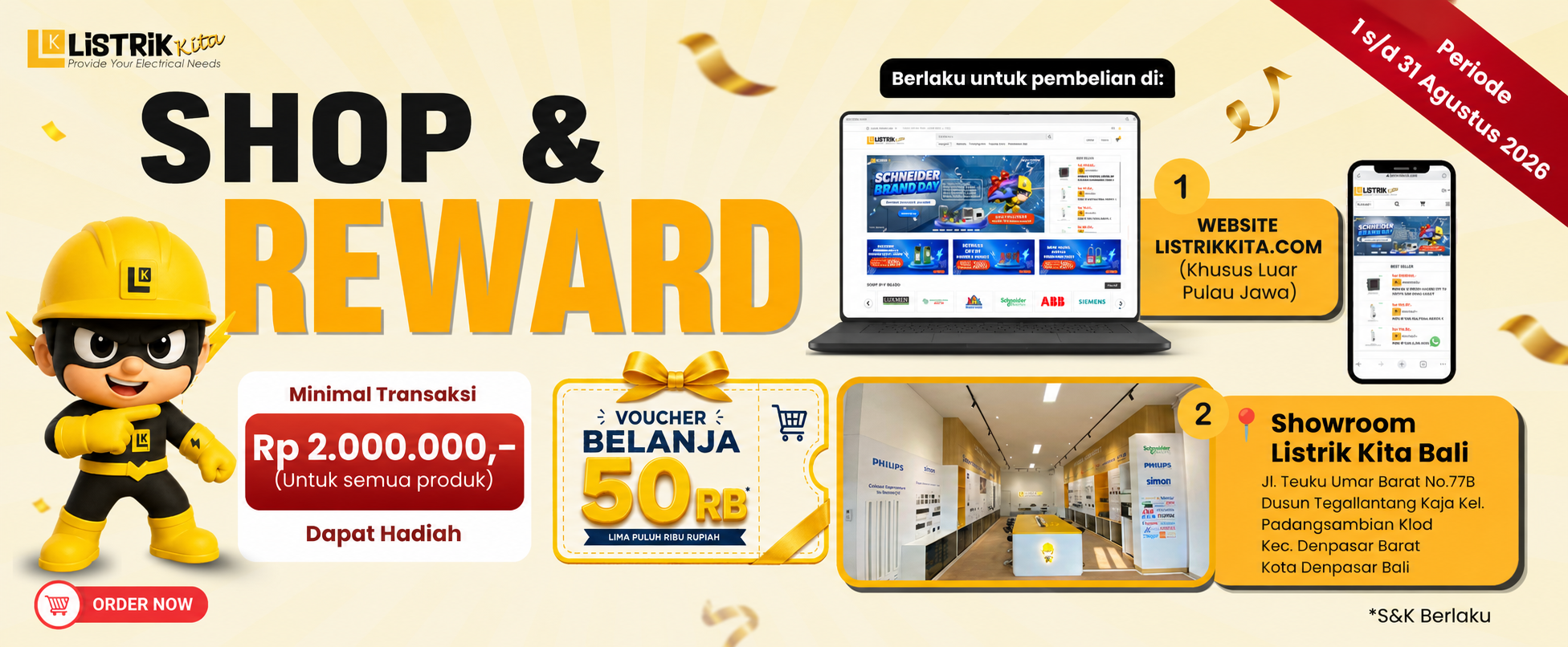 Shop & Reward: Get Rp50K Shopping Voucher