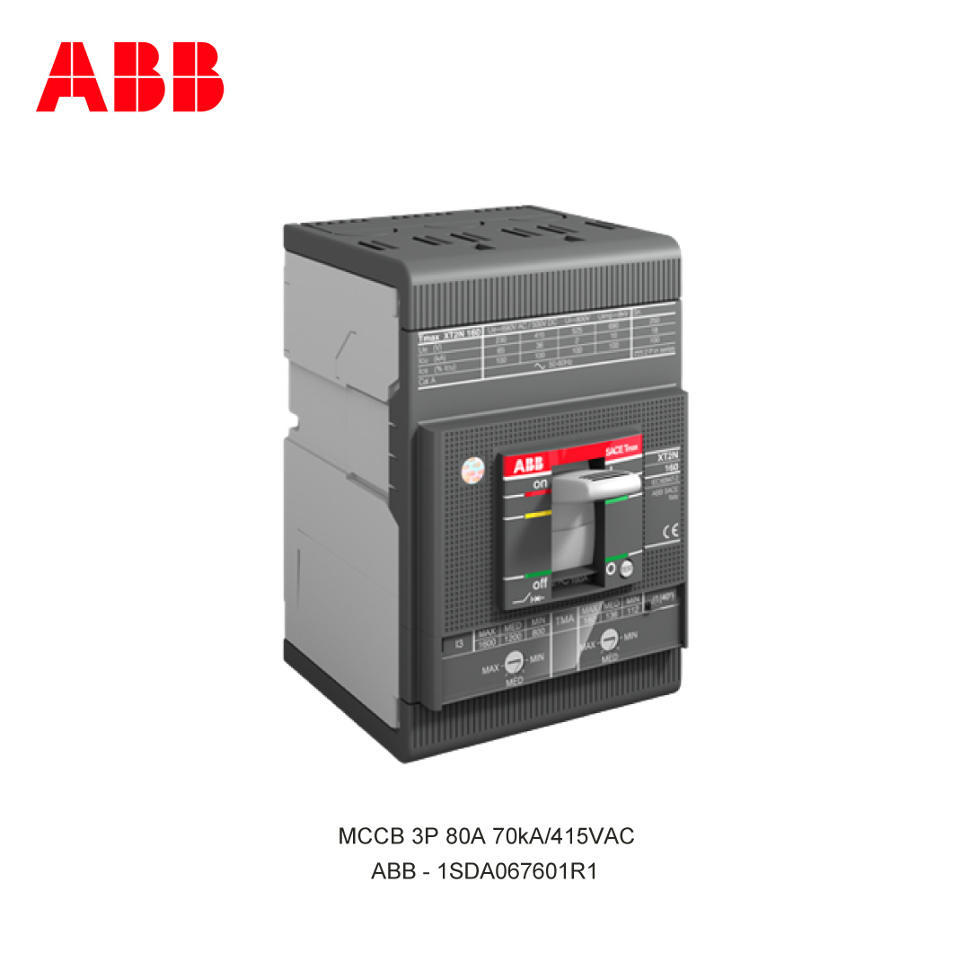 MCCB 3P 80A 70kA/415VAC