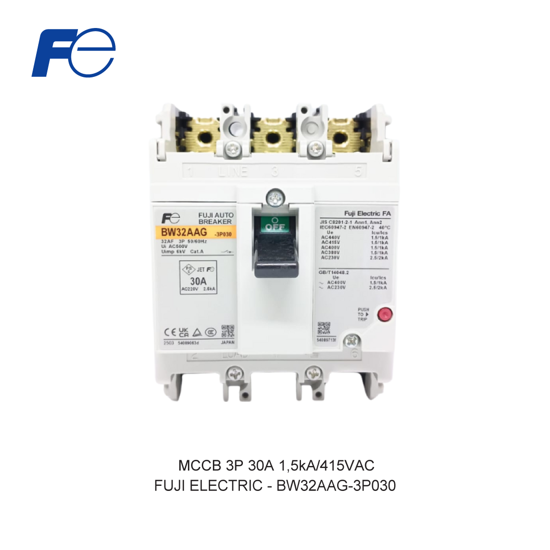 MCCB 3P 30A 1,5kA/415VAC