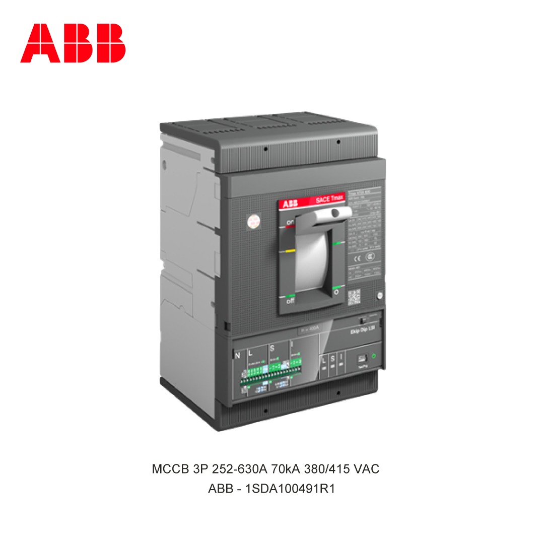 MCCB 3P 252-630A 70kA 380/415 VAC