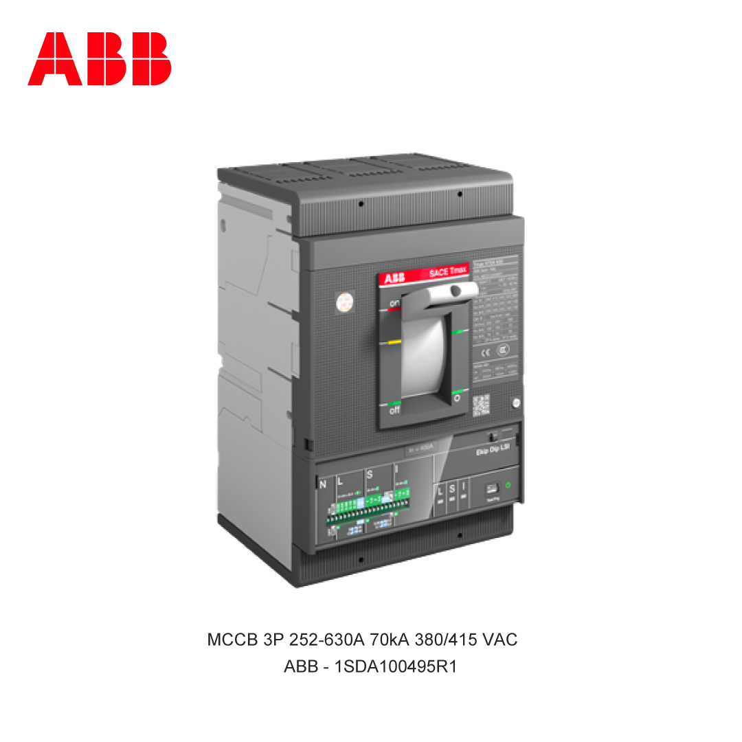 MCCB 3P 252-630A 70kA 380/415 VAC
