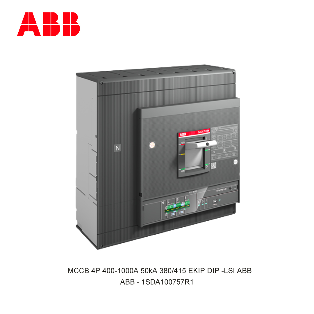 MCCB 4P 400-1000A 50kA 380/415 EKIP DIP -LSI ABB